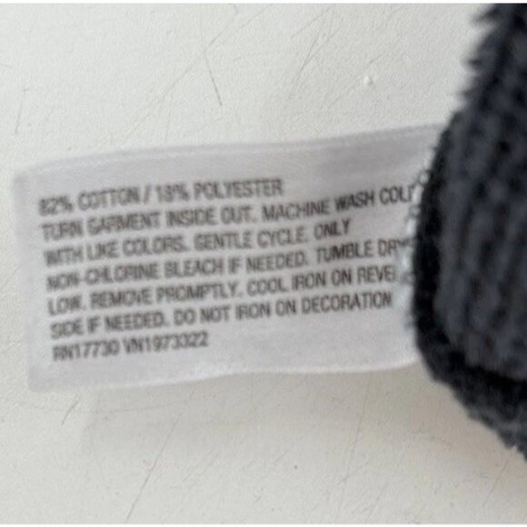 Wild Fable Manhattan Oversized Sweatshirt Black Stone Wash Bling Size XXS - Picture 4 of 6